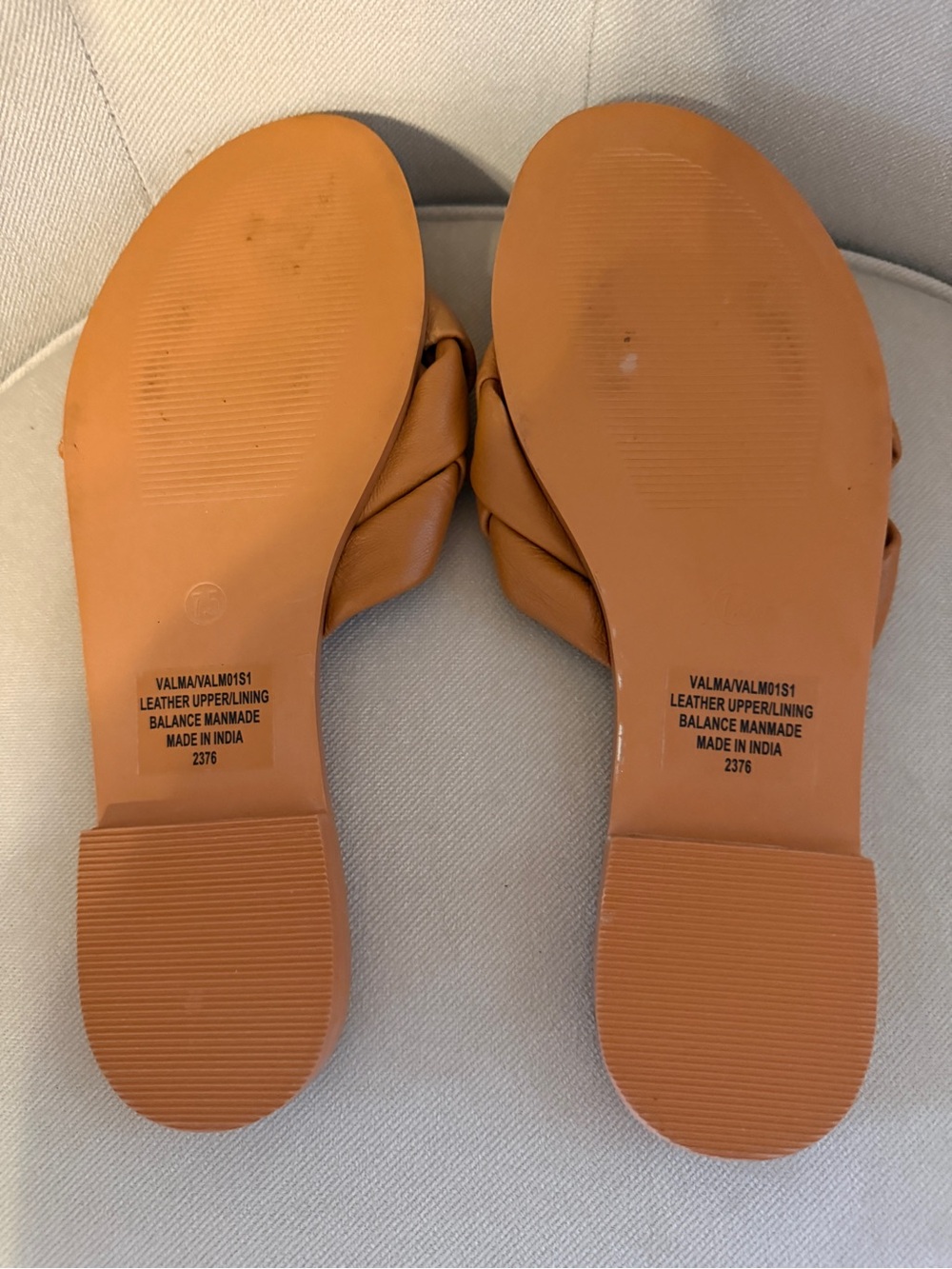 Steve Madden Braided Slide Sandals - Cognac Tan - Picture 3 of 3